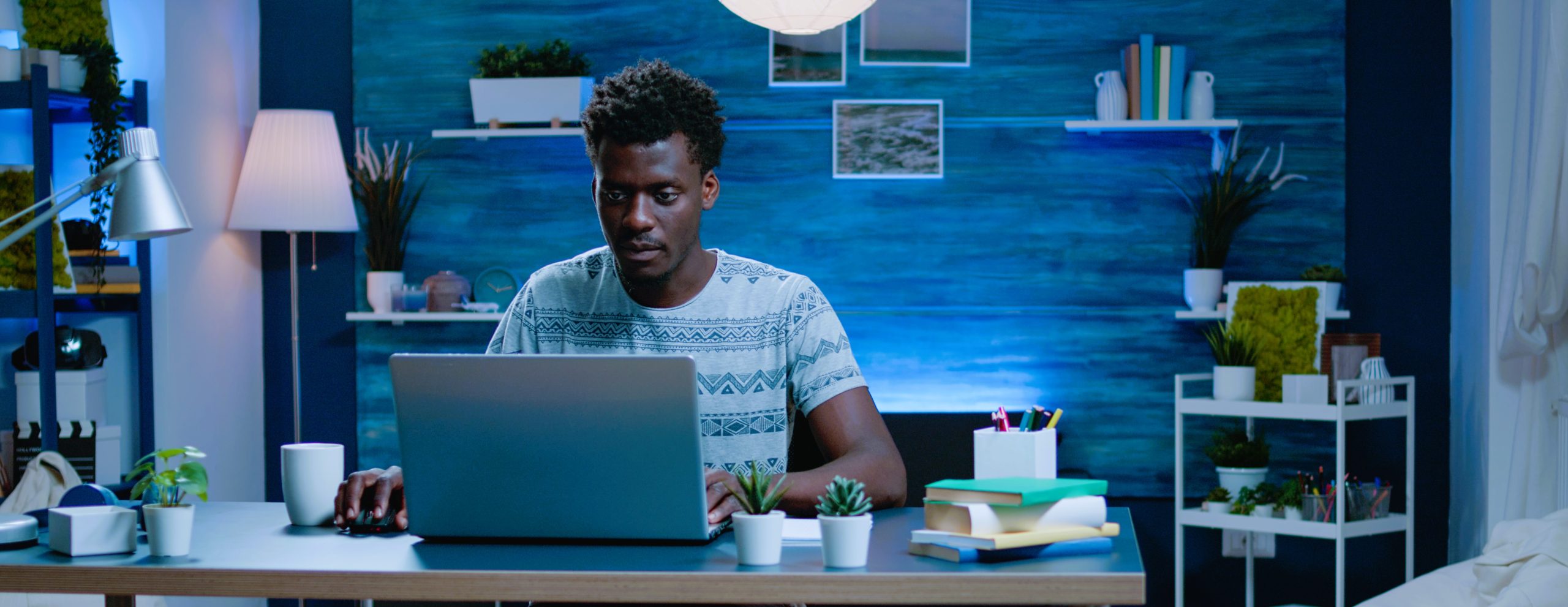 Business man using video call chatting for business meeting