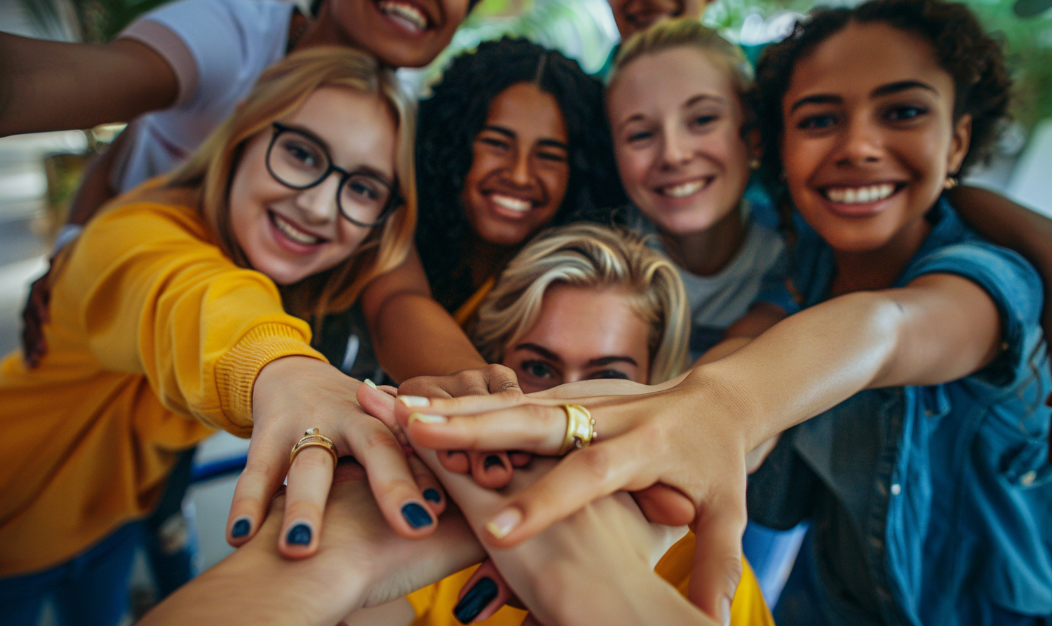 Diverse teenagers practicing health and wellness activities for themselves and their community. Generated with AI